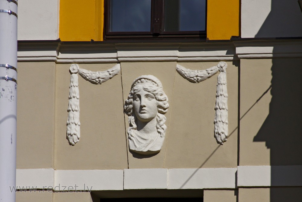 Art Nouveau Face Decorative element of the facade