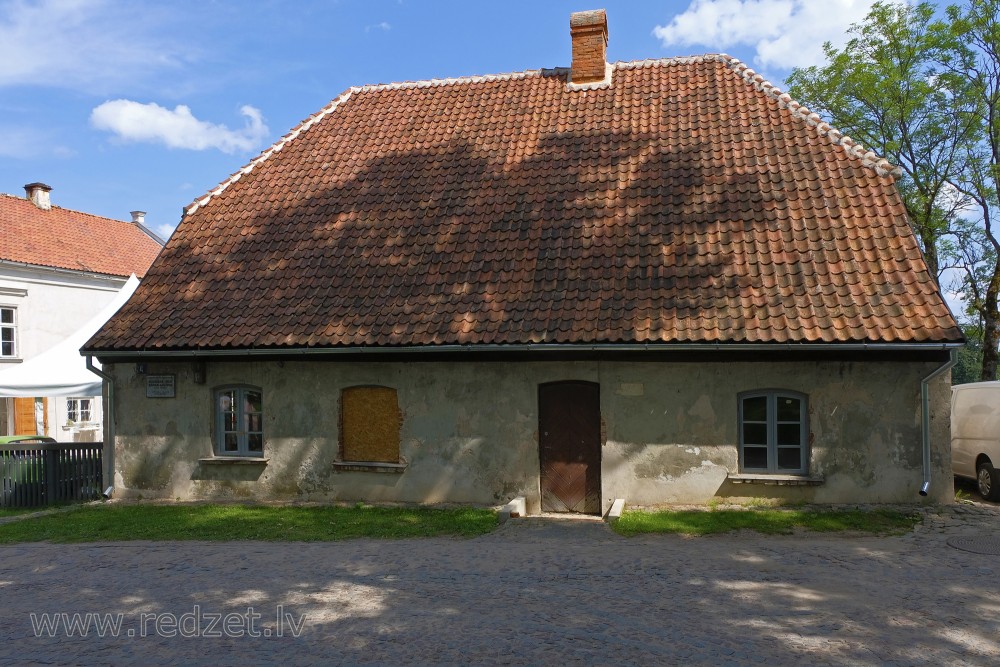The hut of the guard of the Kuldiga Castle