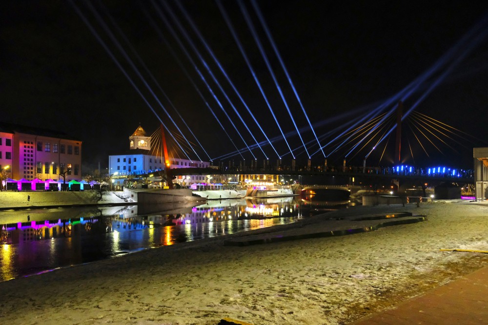 Izgaismota Jelgava naktī, Ledus skulptūru festivāls 2023