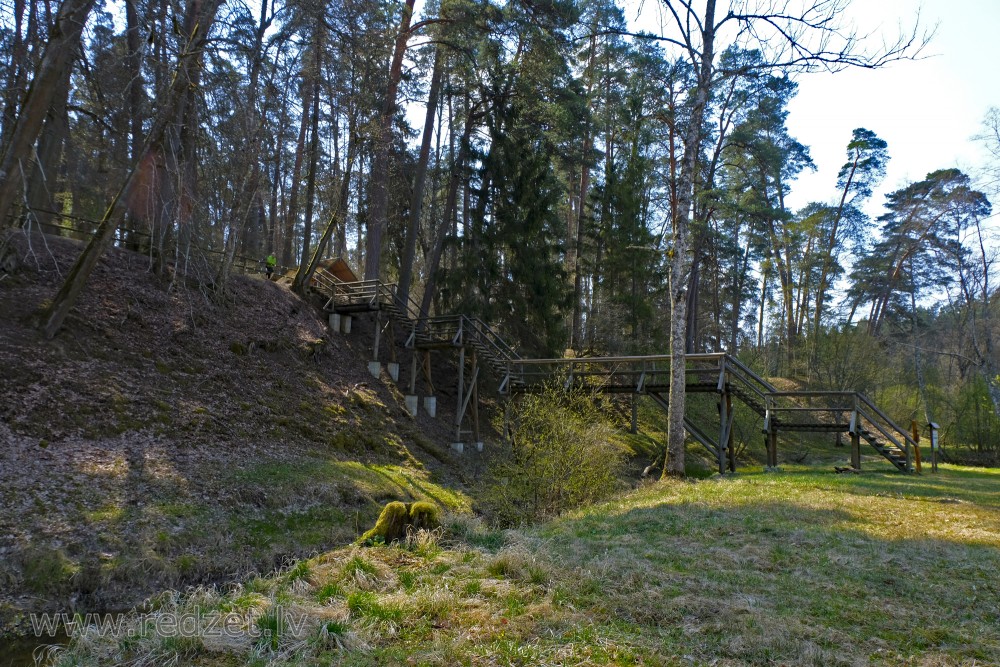 Footbridge of Sprīdītis (Tom Thumb) in Tervete Nature Park