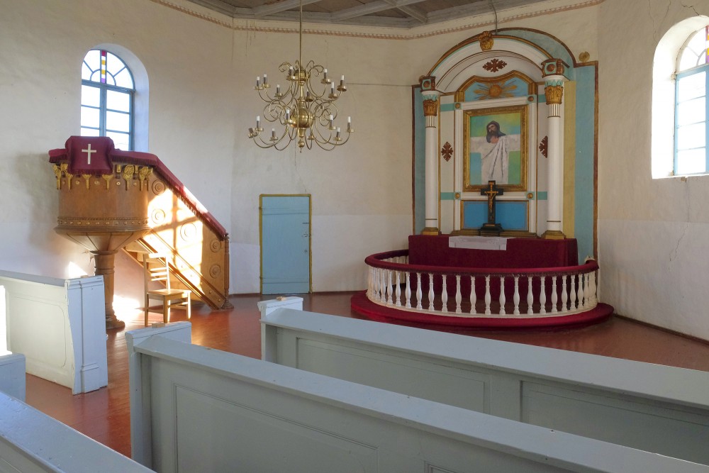 Interior of the Ilmāja Lutheran Church