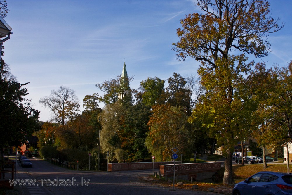 View of the Kuldiga St. Catherin lutheran church