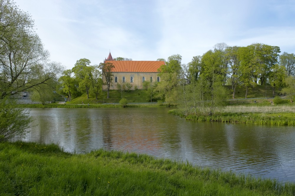 Aizpute Mill-lake and Church