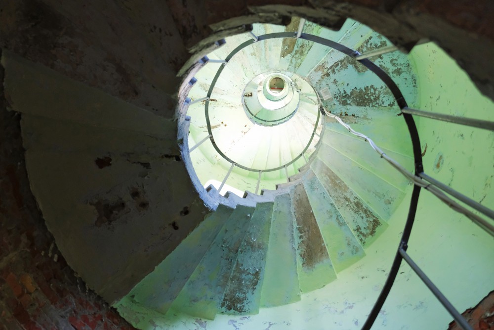 Inside of Akmenrags Lighthouse, Stairs