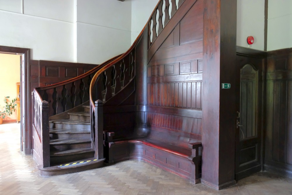 The Wooden Stairs of the Īvande Manor House