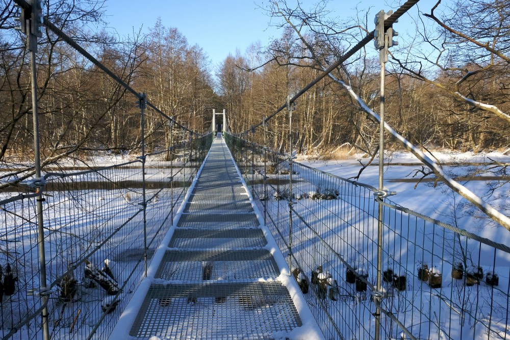 Footbridge over the Irbe River