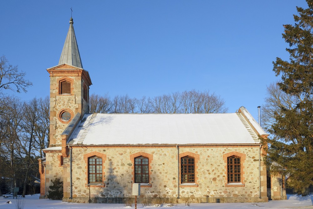 Kolka Lutheran Church in Winter