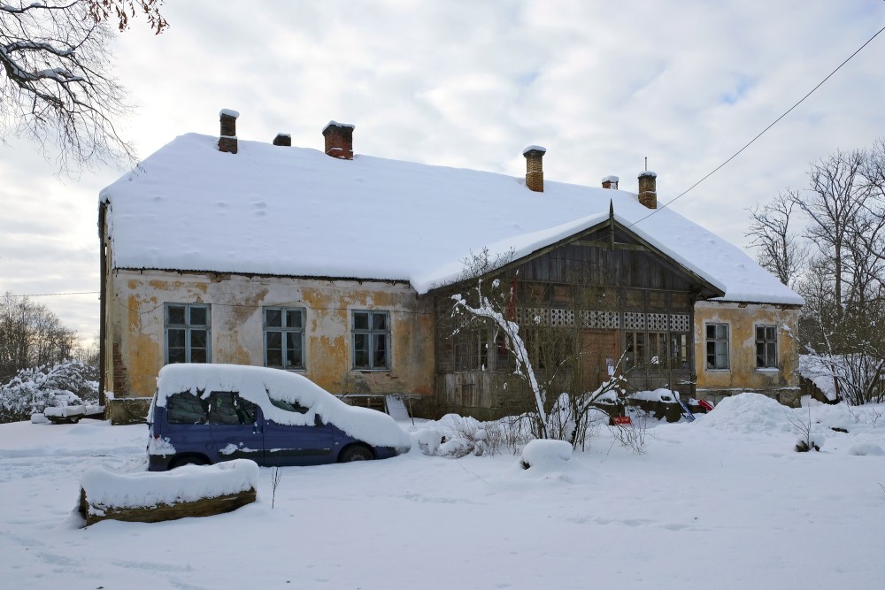 Ropaži Rectory in Winter