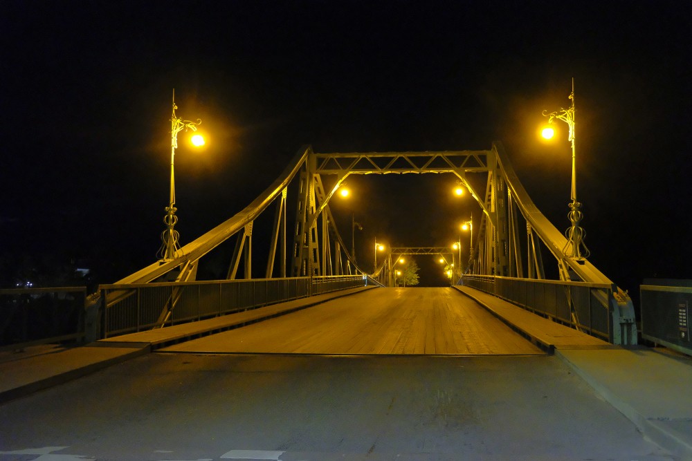 Oskars Kalpaks Bridge at Night (Liepāja)