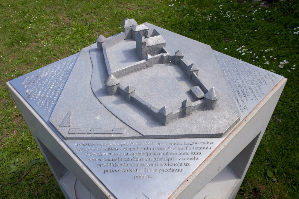 A Model of the Alūksne Medieval Castle near the Southern Tower