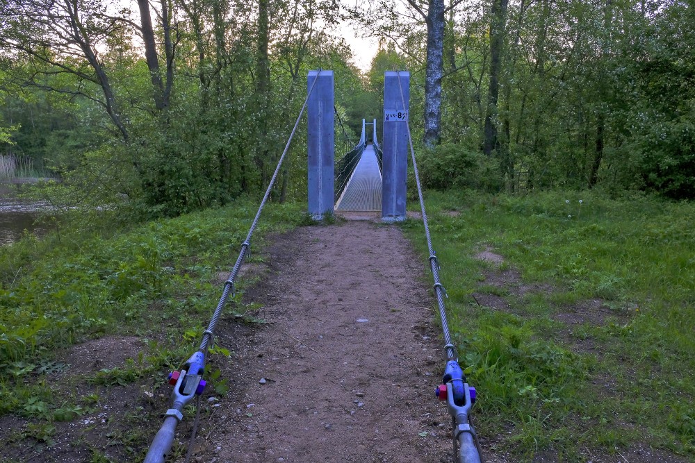 Footbridge over the Irbe River