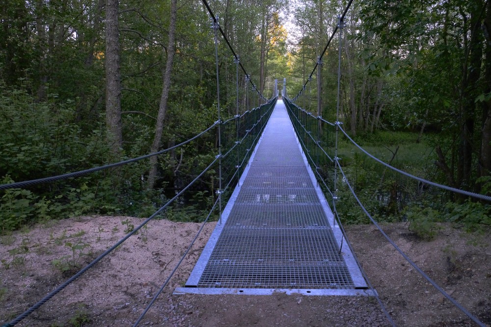 Footbridge over the Irbe River