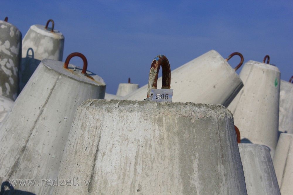 New Tetrapods in the South Pier of Ventspils