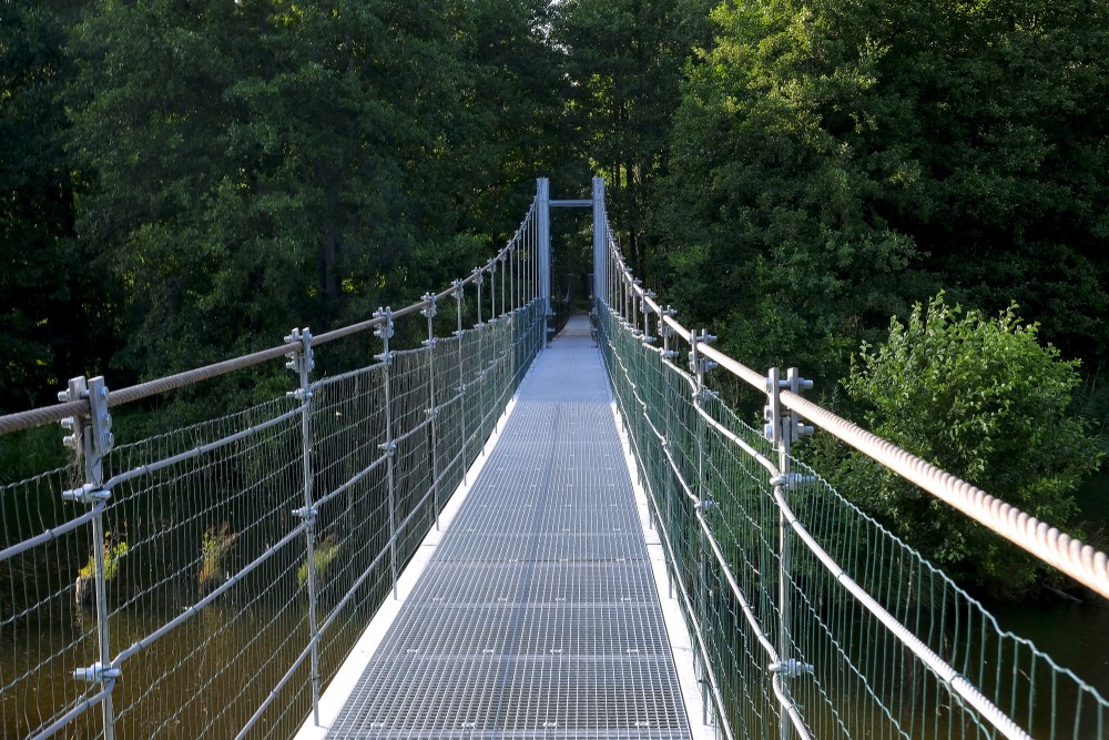 Footbridge over the Irbe River