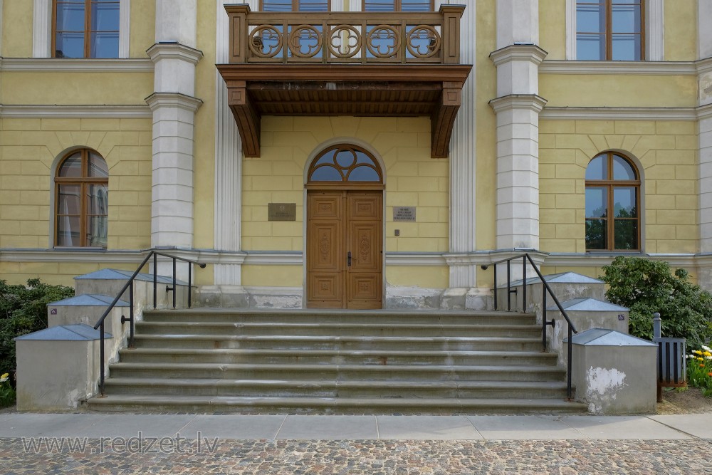 Entrance Portal Of Kuldīga Municipality Building