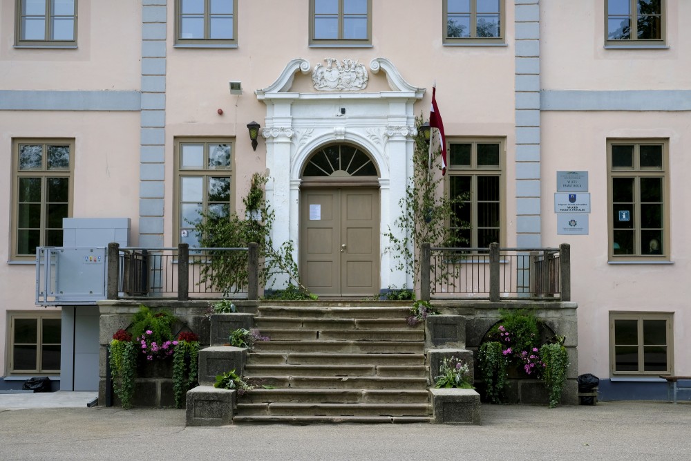 Entrance Portal Of Vilce Manor