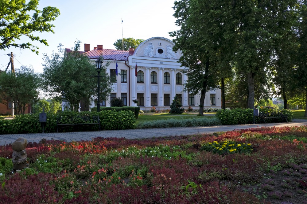 Jaunjelgava County Council Building and Park