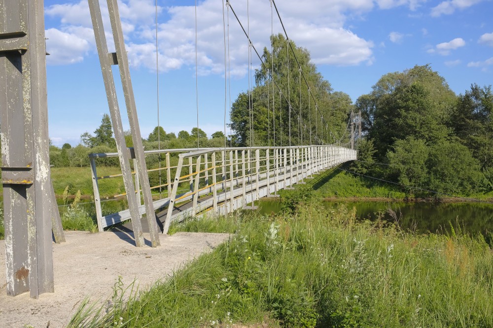 Vecsaikava Pedestrian Bridge over Aiviekste