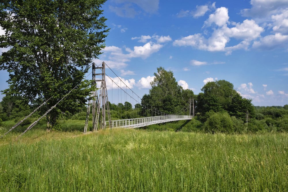 Vecsaikava Pedestrian Bridge over Aiviekste