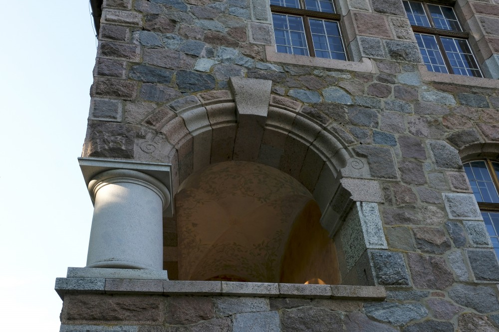 Balcony of Cesvaine Palace