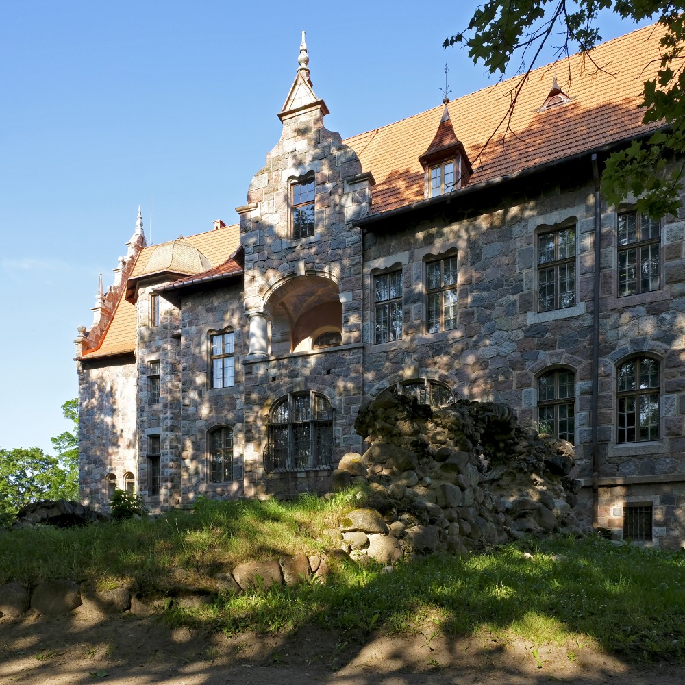 Basics of a Medieval Castle near Cesvaine Palace