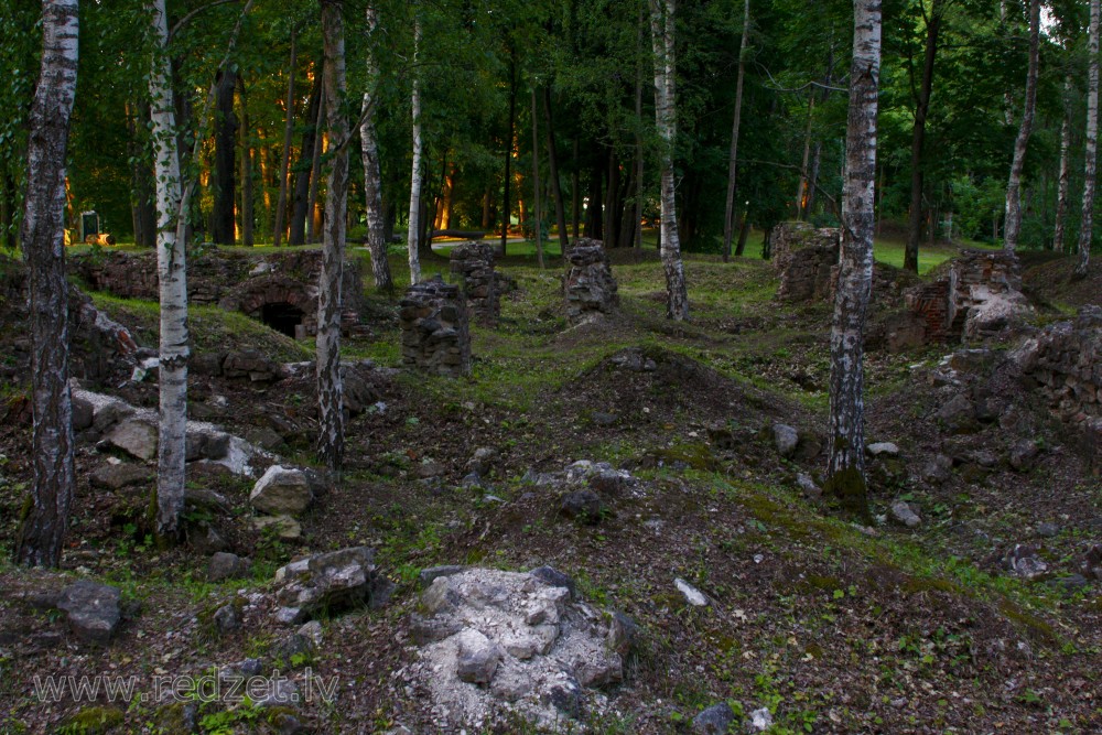 Kokneses Jaunās pils pamatu drupas