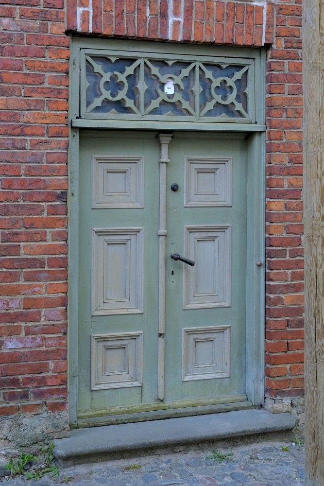 Wooden door, Old Town of Kuldīga, Rumbas street 11