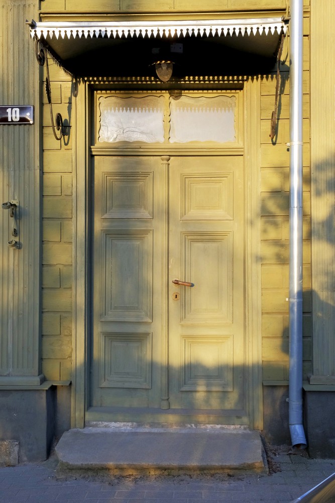 Wooden door, Old Town of Kuldīga, Skrundas street 10