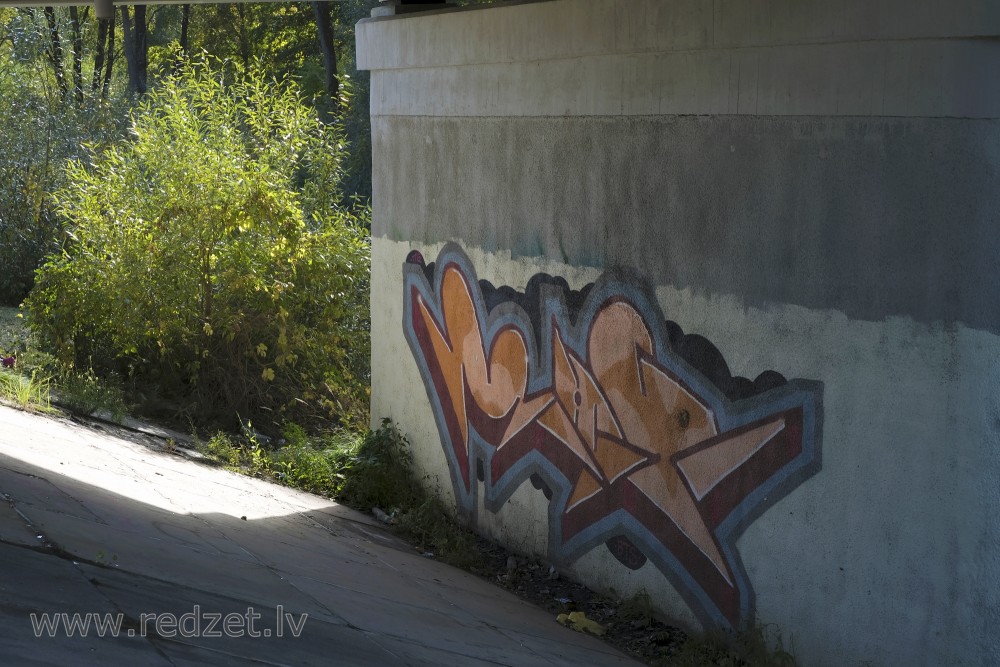 Gaffiti under Iecava bridge in Ozolnieki