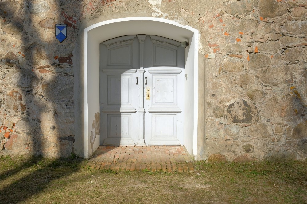 Entrance Portal Of Zemīte Lutheran Church
