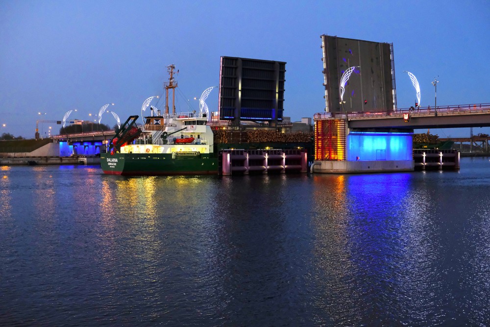 Drawbridge over the River Venta (Ventspils)