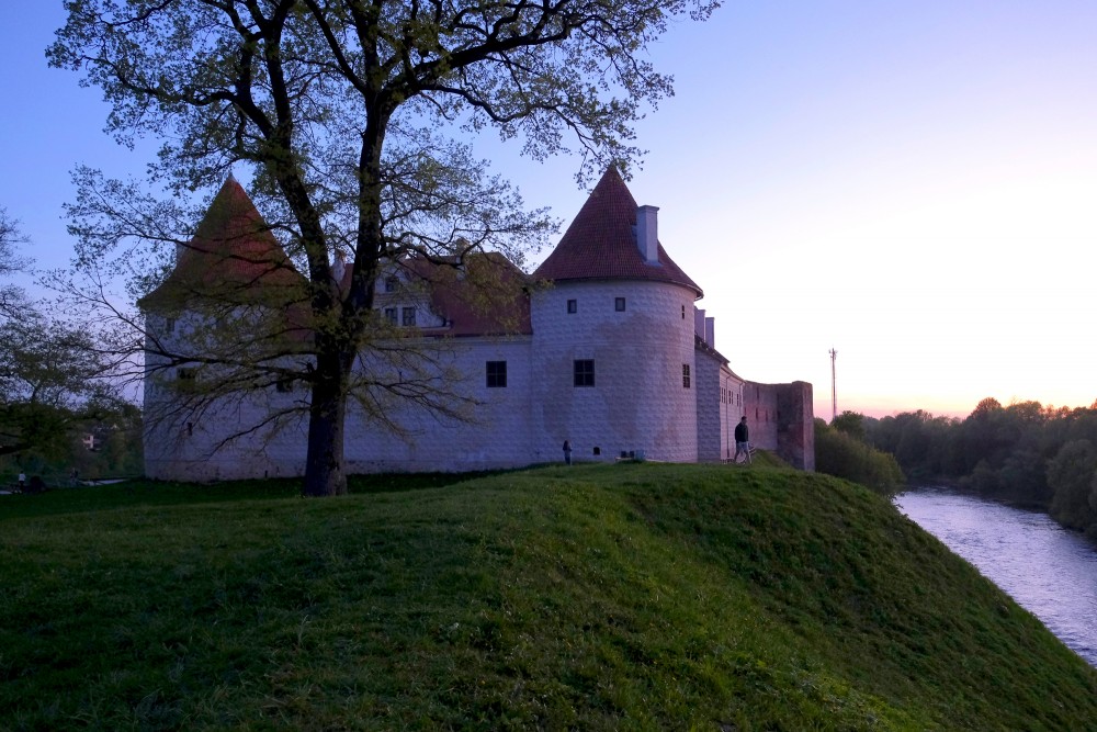 Bauska Castle at Night