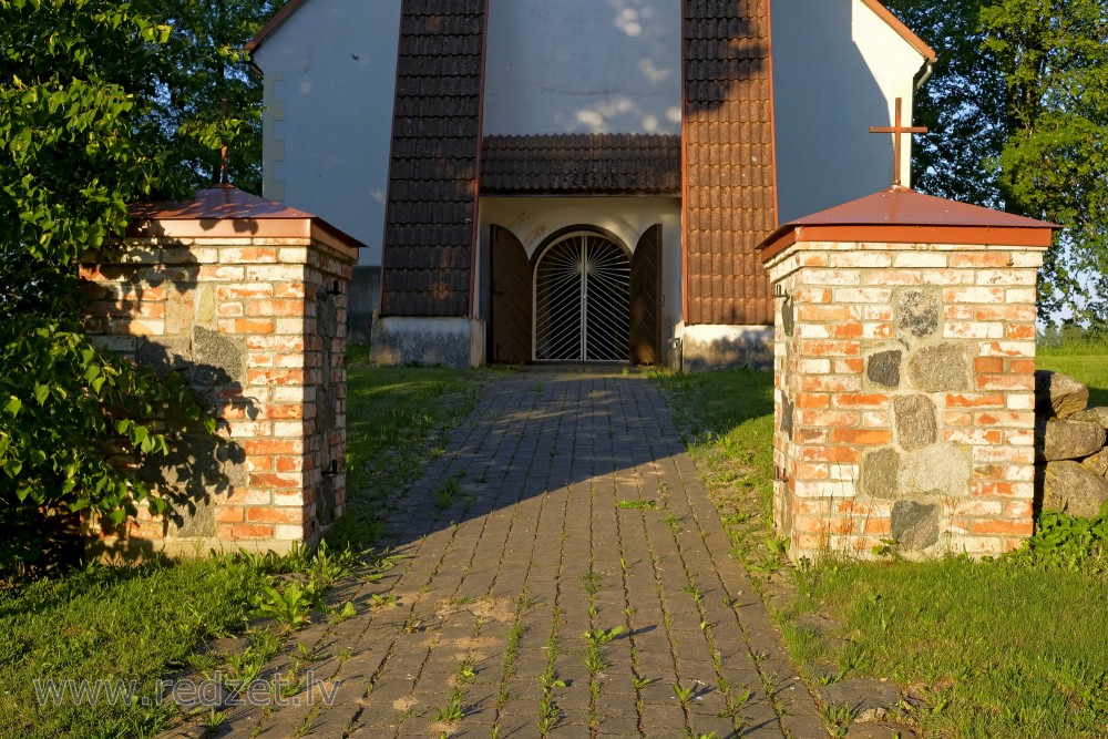 Entrance Portal Of Vārme Lutheran Church, Latvia