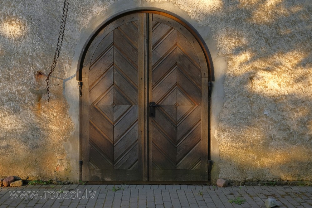 Entrance Portal Of Užava Lutheran Church