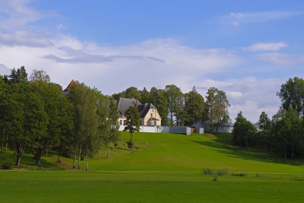 View from Lielbata Spring to Lielbata Manor