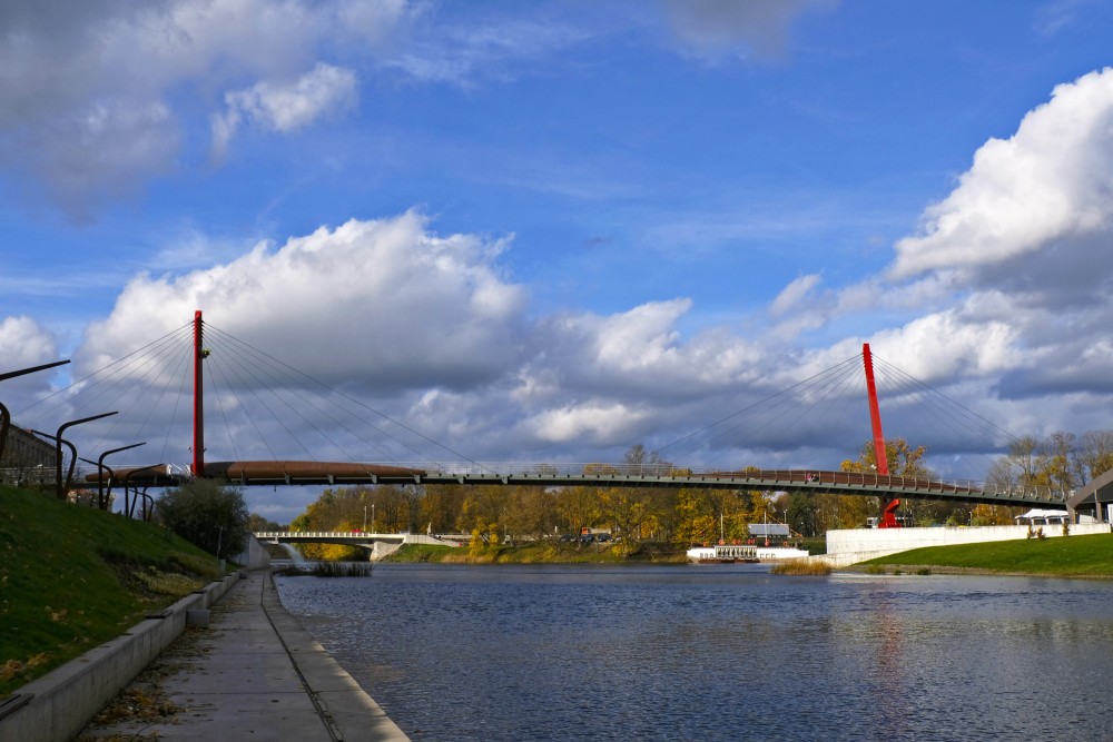 View of the Mītava and Driksas bridges