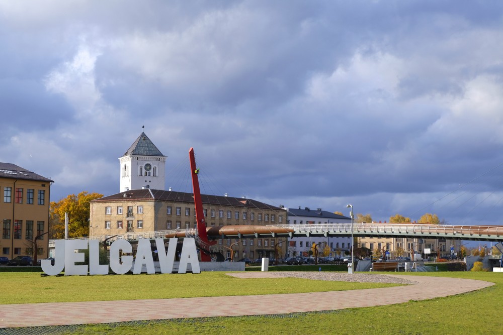 Skats uz Jelgavu no Pasta salas