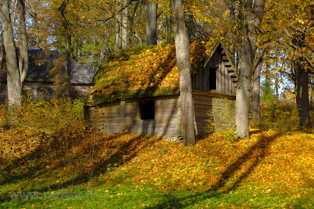 Wooden house in Ziemeri Manor Park