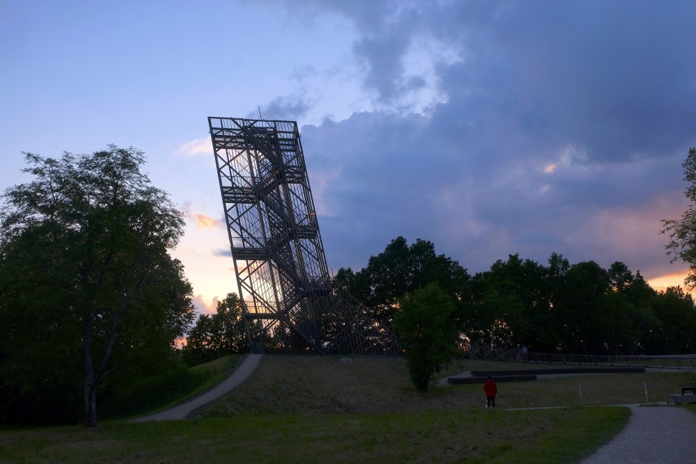 Kuldīga Observation Tower at Sunset