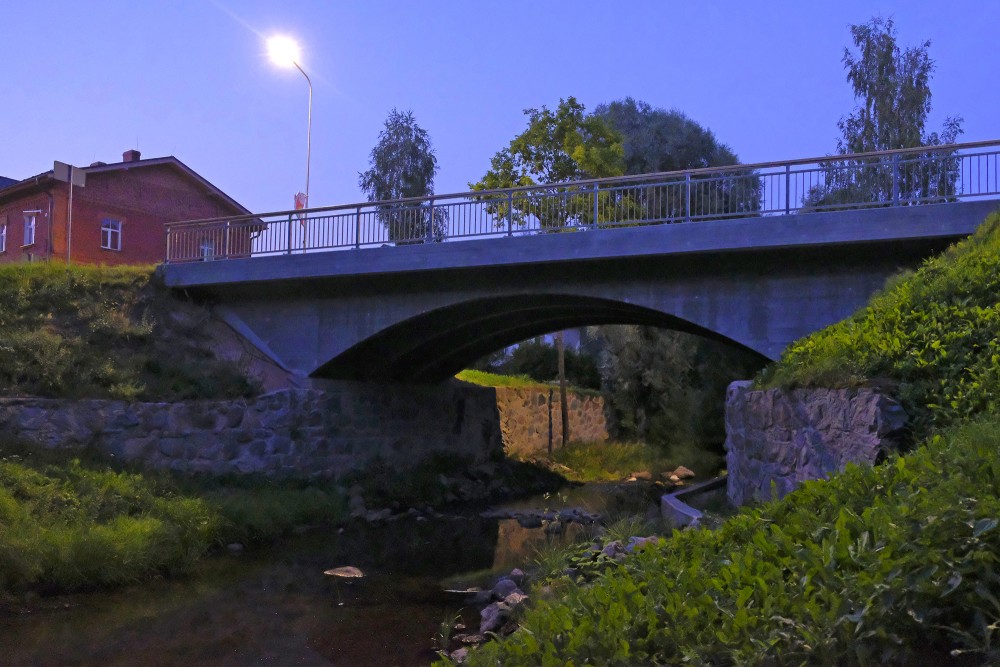 Bridge Over the River Rauna, Latvia
