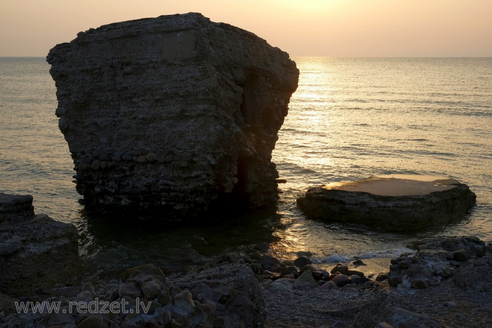 Ruins Of The Northern Forts At Sunset