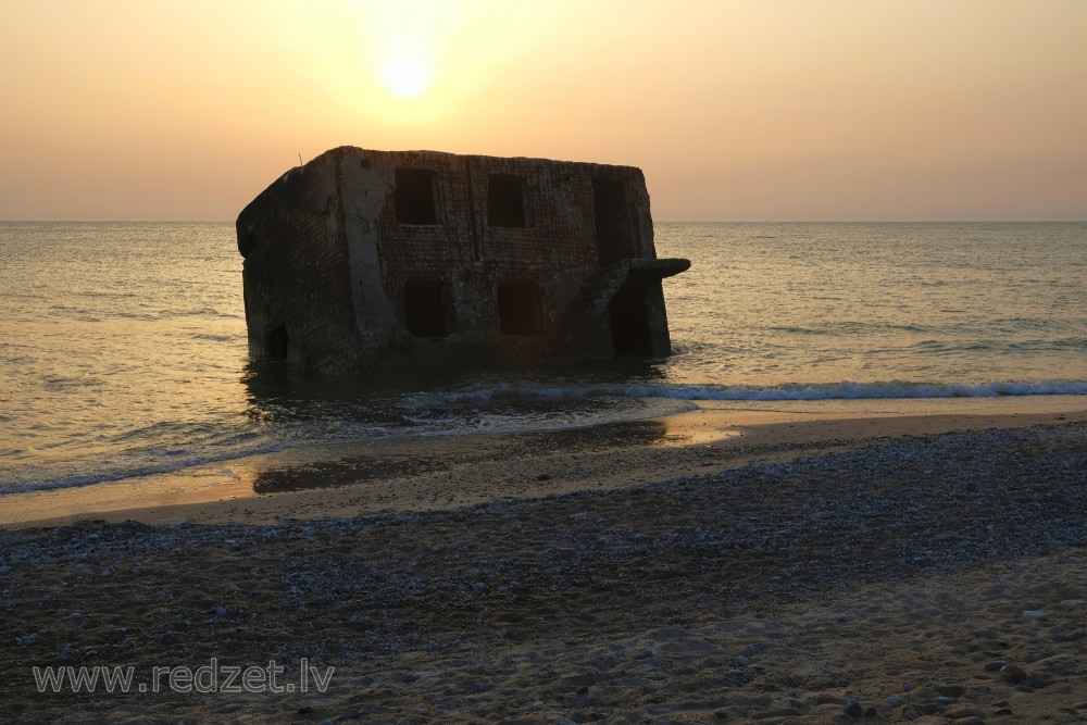 Ruins Of The Northern Forts At Sunset