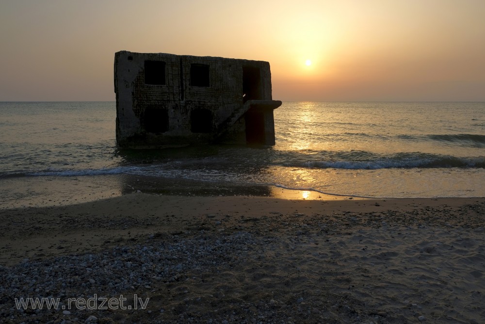 Ruins Of The Northern Forts At Sunset