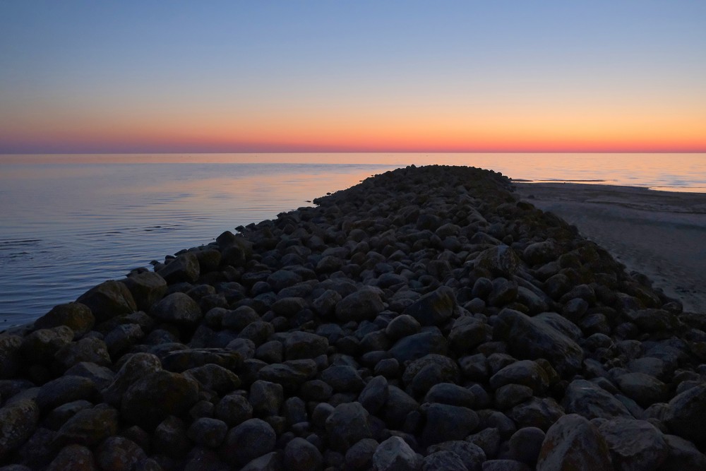 Ainaži North Pier at Sunset