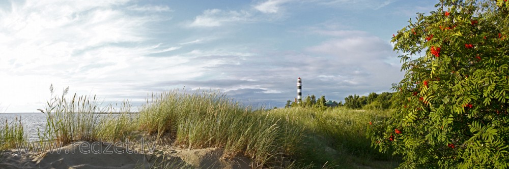 Daugavgrīva Lighthouse Panorama, Rīga, Latvia