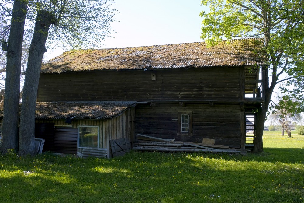 Wooden Two-storey Log Barn, Bērzaine