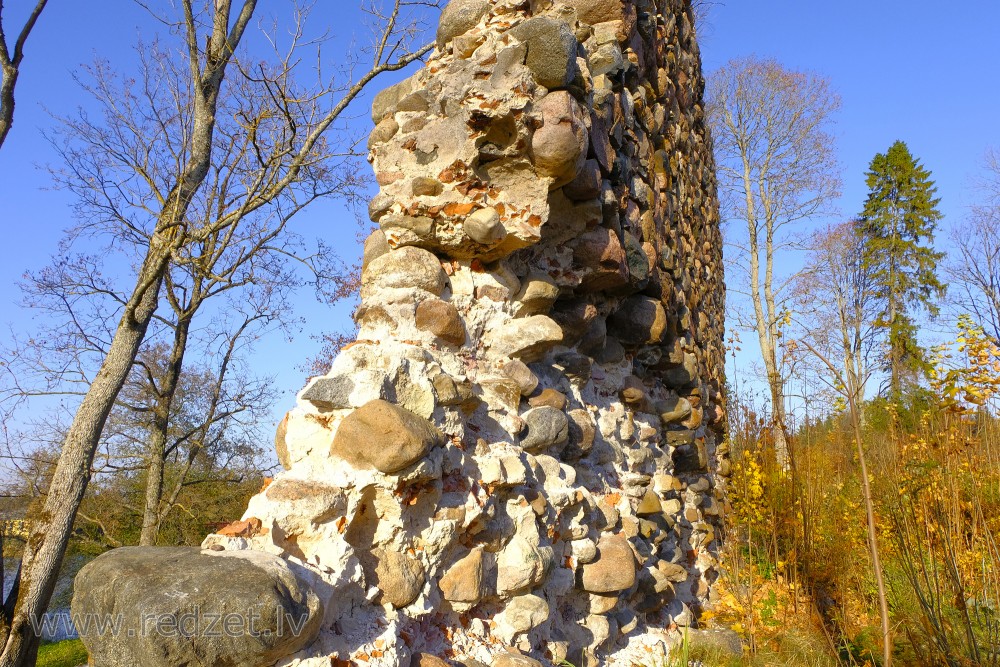 Livonian Order castle ruins, Alūksne, Latvia