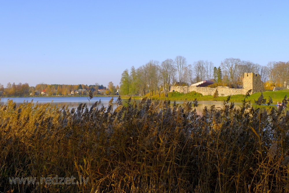 View of the Alūksne Castle ruins