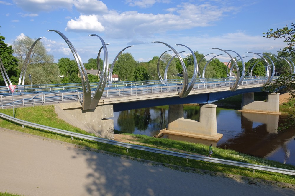 Bridge Over The Gauja In Valmiera