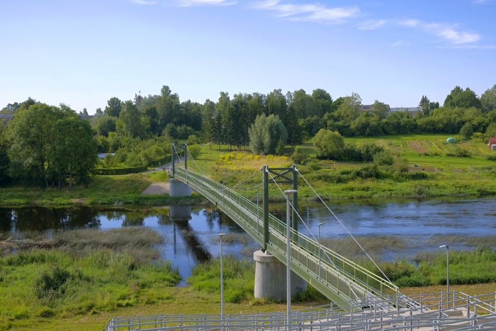Gājēju tilts pār Mūsas upi Bauskā